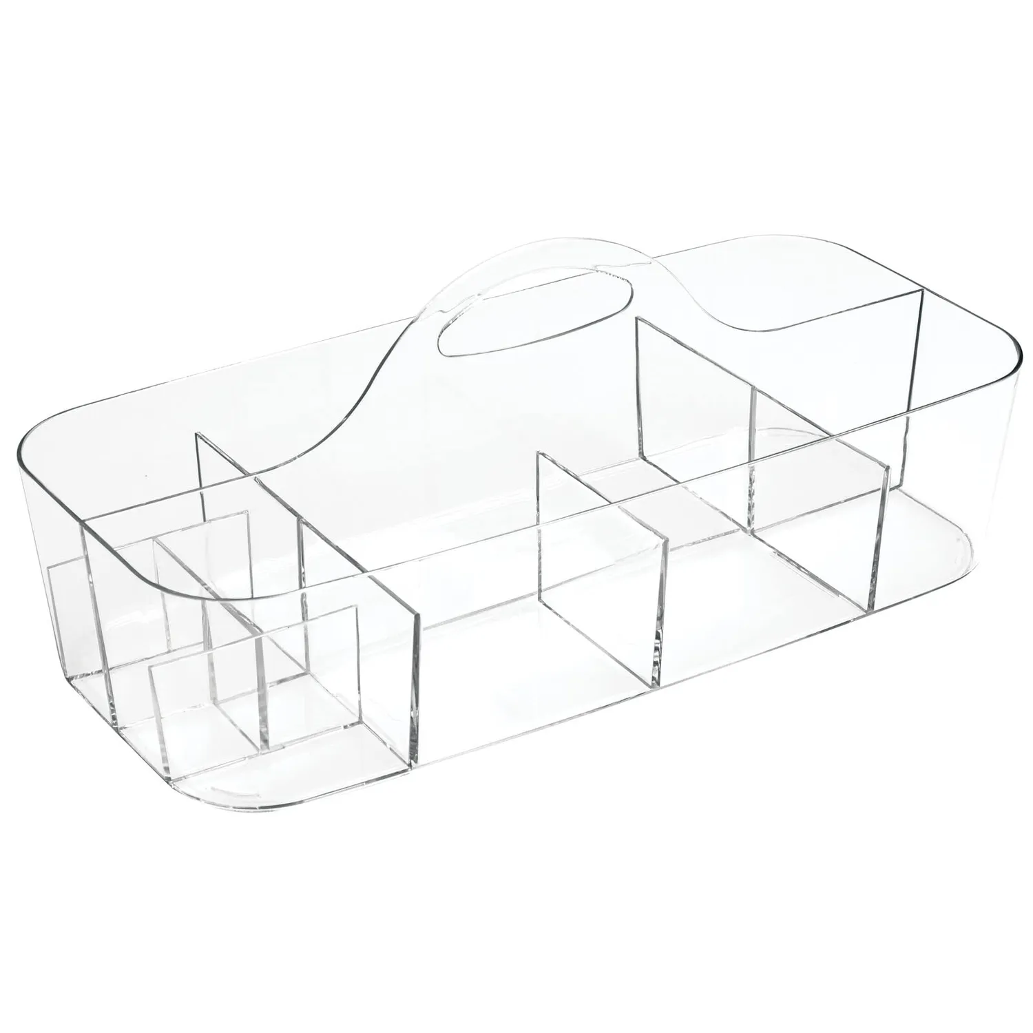 mDesign Kosmetikkorb 11 Fächer Transparent