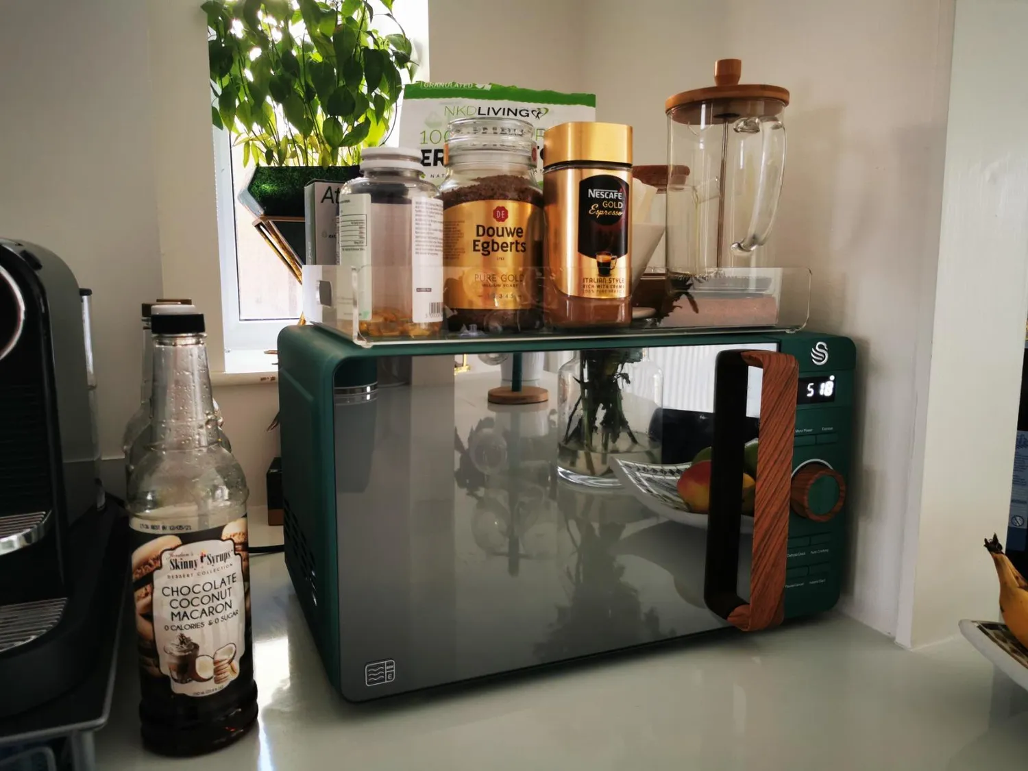mDesign Serviertablett Transparent 2er Set Griffe