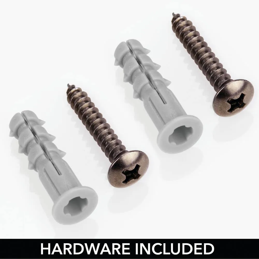 mDesign Hakenleiste Bronze 2er Set Krawatten- Gürtelhalter