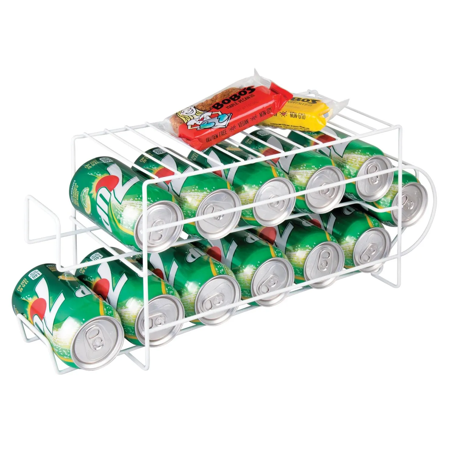 M Design Dosenregal Metall weiß 2er-Set 45,5 cm