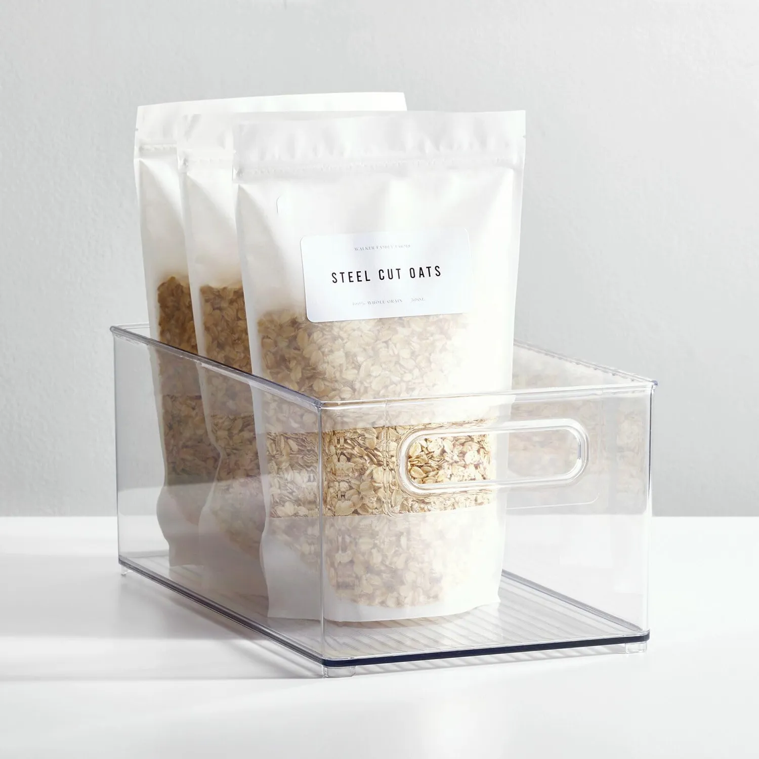mDesign Aufbewahrungsbox transparent 2er-Pack Kühlschrankbox groß