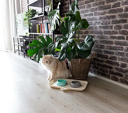 Iris Ohyama Woof M Futtertablett elfenbein rutschfest