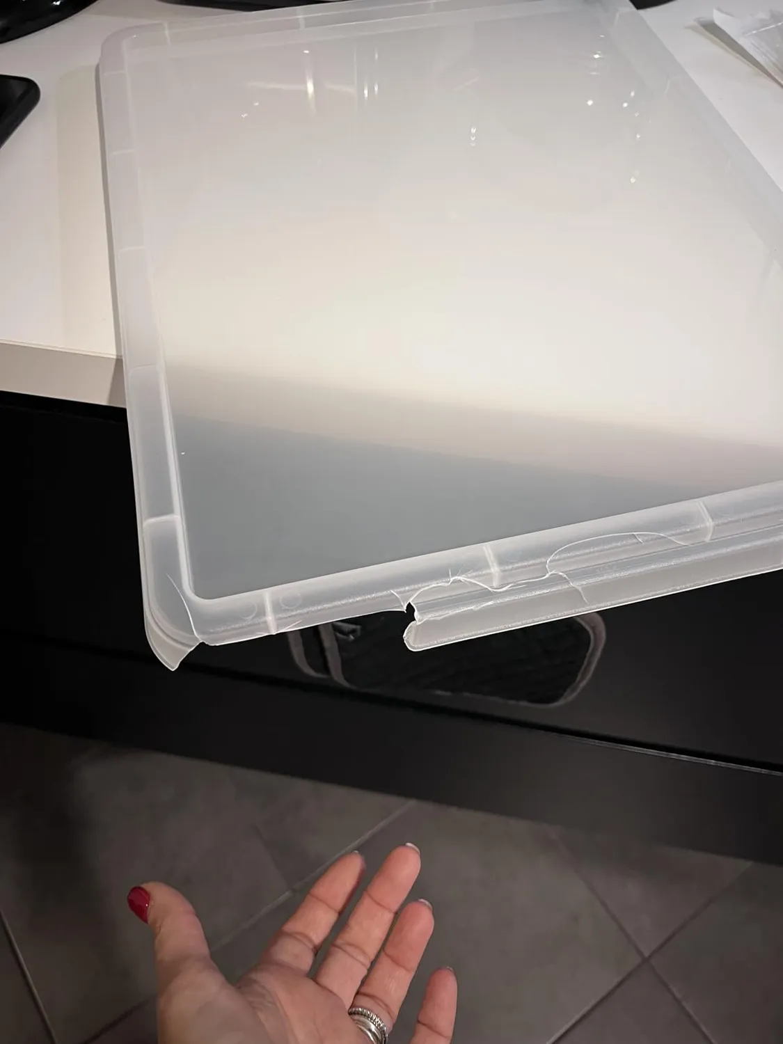 Iris Ohyama MBX-38 Aufbewahrungsbox 38L transparent stapelbar