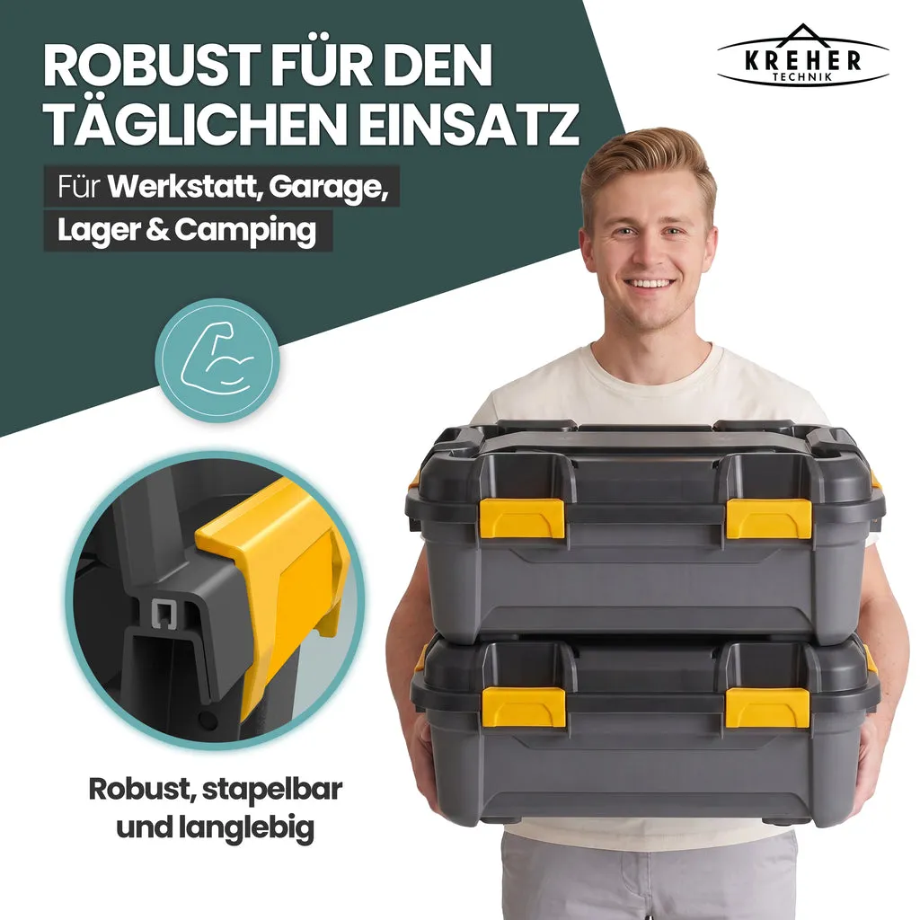 Kreher Bunker Aufbewahrungsbox 31 Liter Schwarz IP67 1 Stück