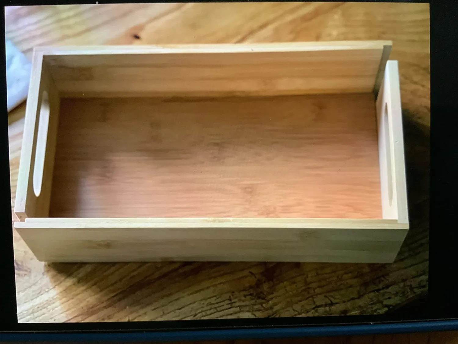 mDesign Bambus Aufbewahrungsbox 4er-Set naturfarben mit Griff