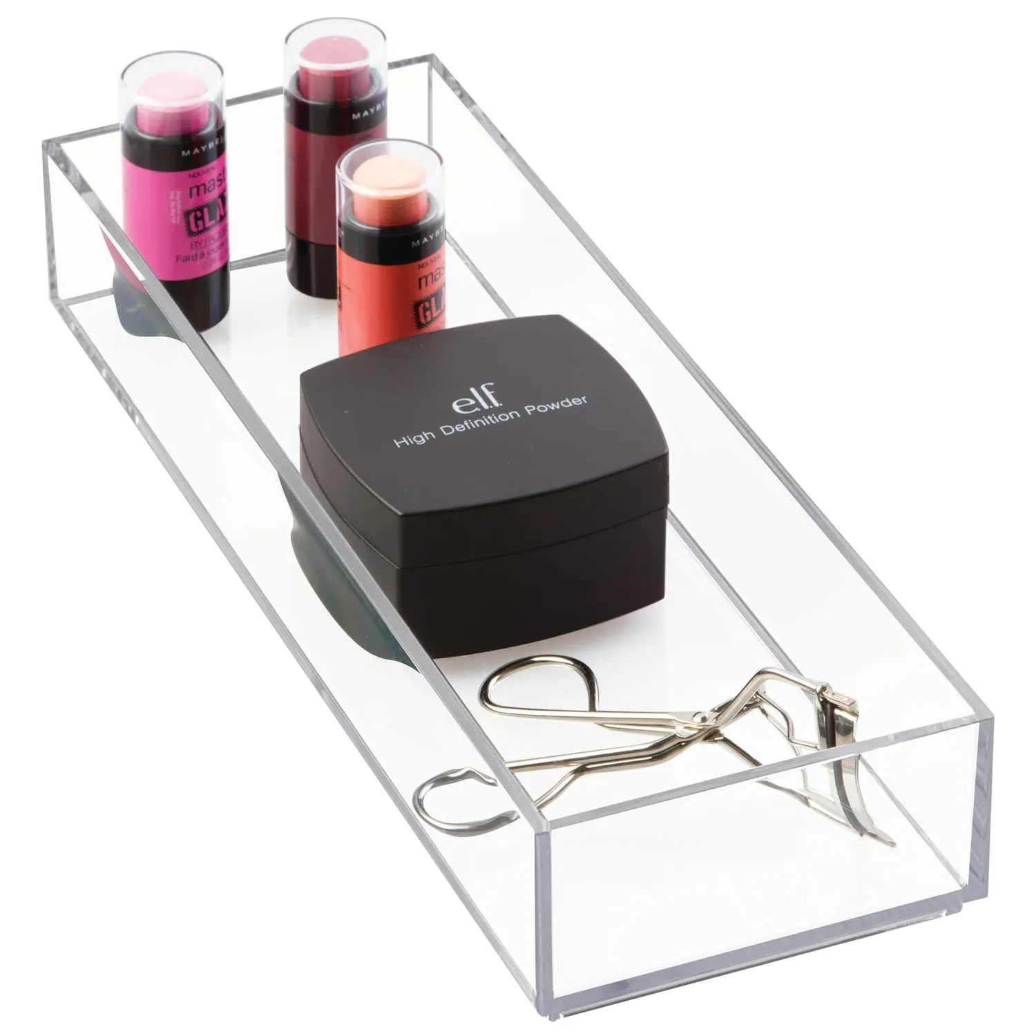 mDesign Kosmetik Organizer Aufbewahrungsbox 3er-Set durchsichtig stapelbar