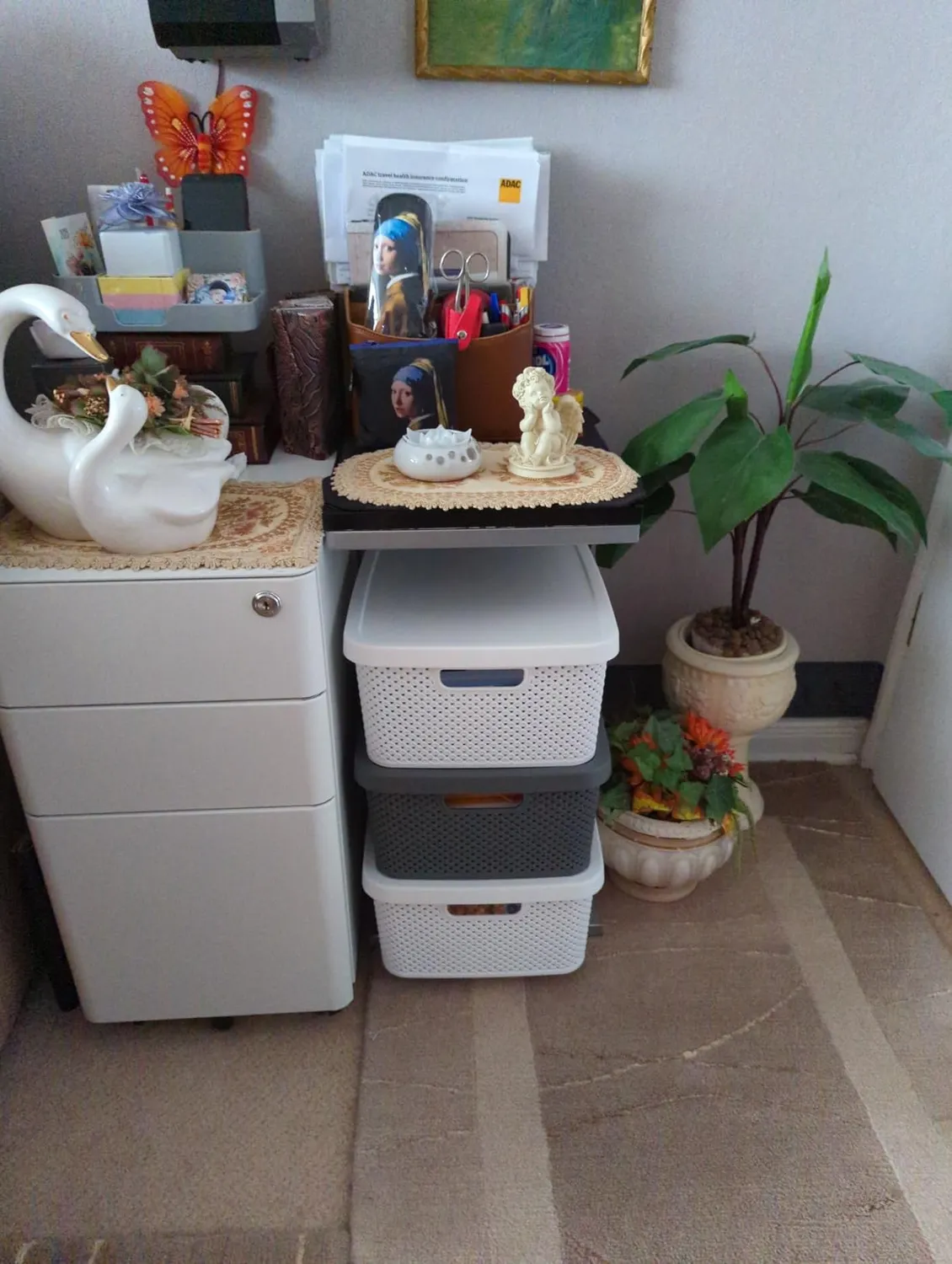 astor24 Premium Aufbewahrungsbox 3er Set 2 Liter Anthrazit