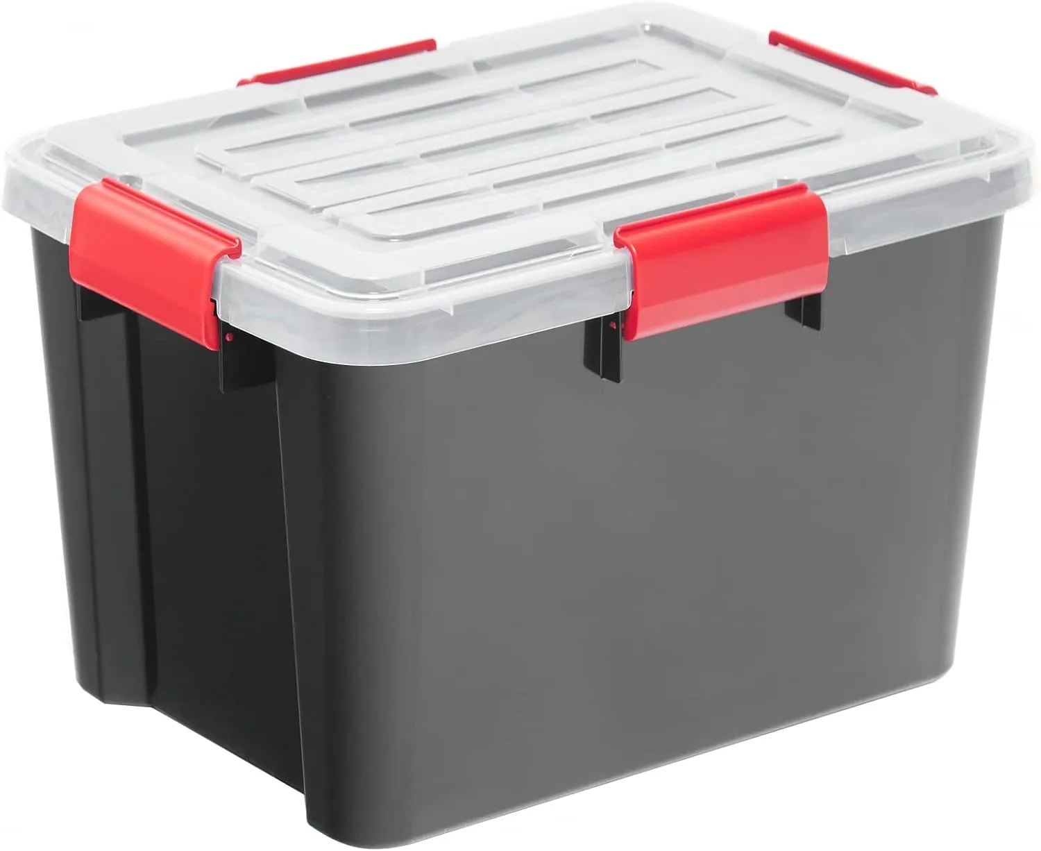 Iris Ohyama DDAT-SD Aufbewahrungsbox 20L 4er-Set schwarz