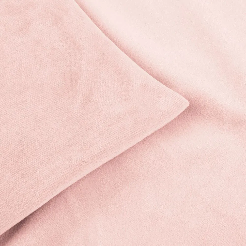 mDesign Samt Kissenhülle Rosa 2er-Set ohne Kissen