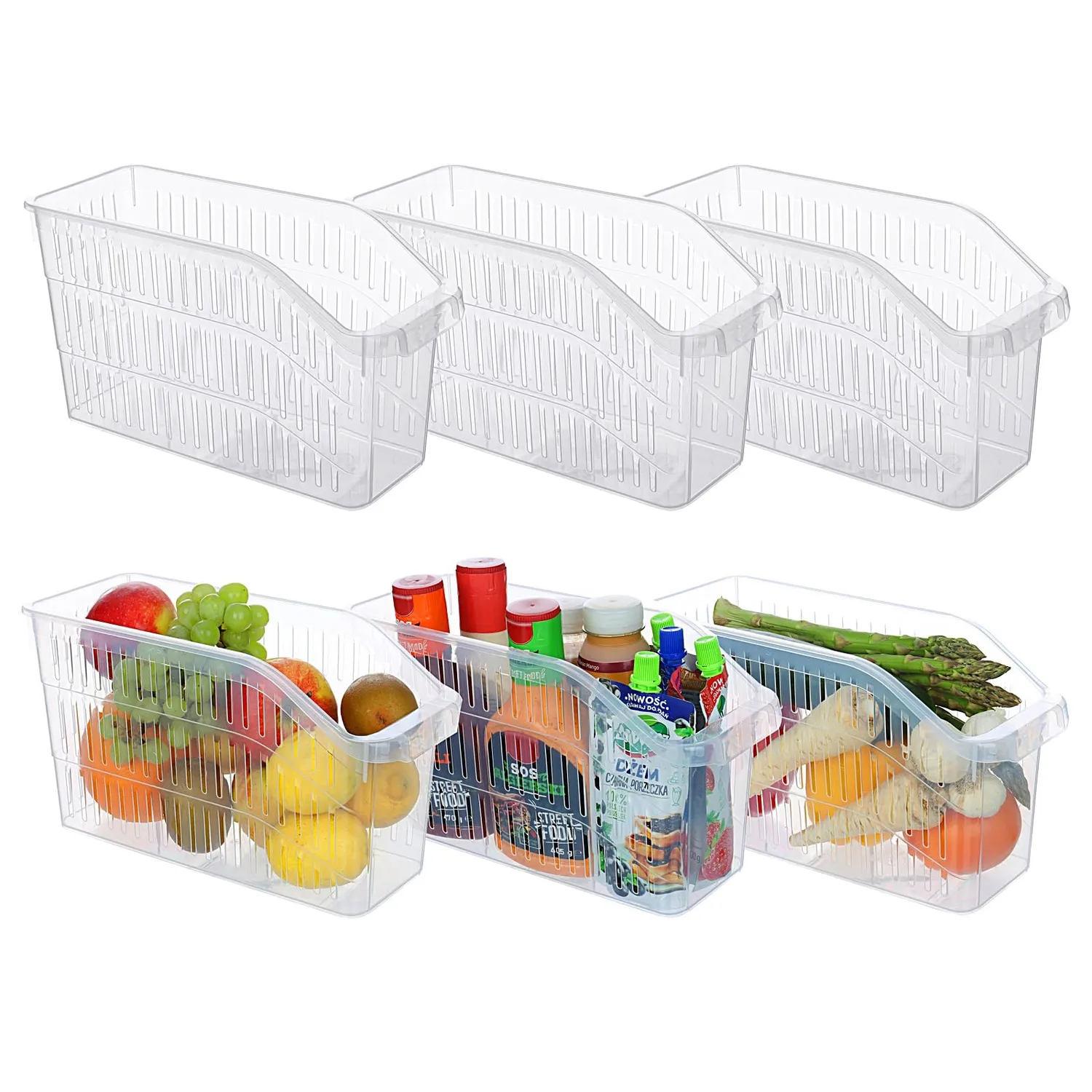 astor24 Kühlschrank Organizer 3er Set 25,5x30 BPA-frei