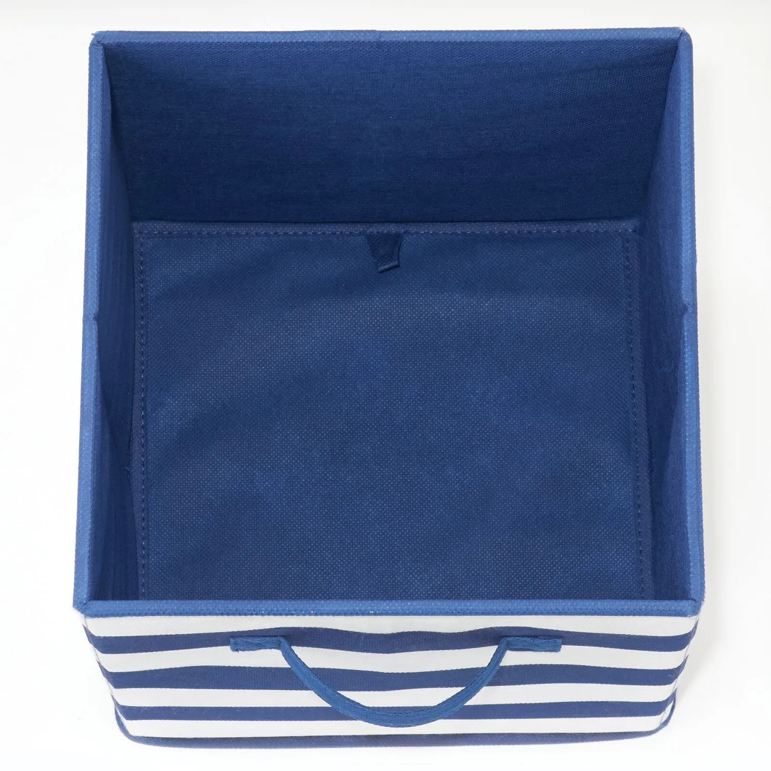 mDesign Spielzeug Aufbewahrungsbox Stoff 4er-Set marineblau