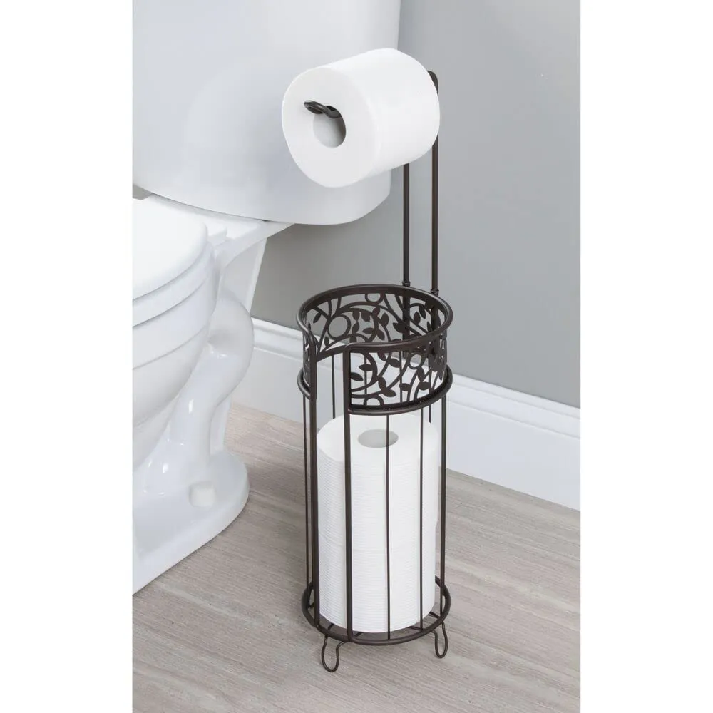 mDesign Toilettenpapierhalter stehend bronze 3 Rollen