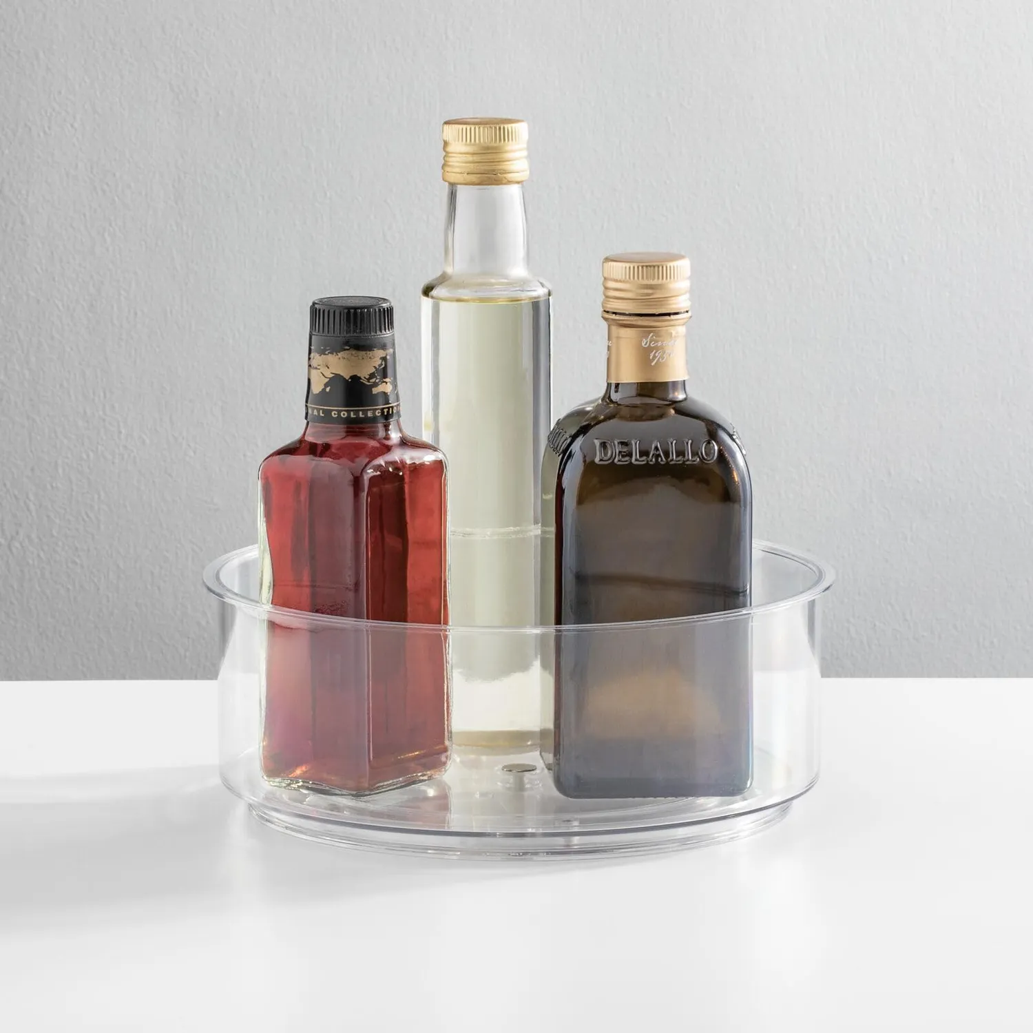 mDesign Gewürzregal drehbar Rund 22,8 cm transparent