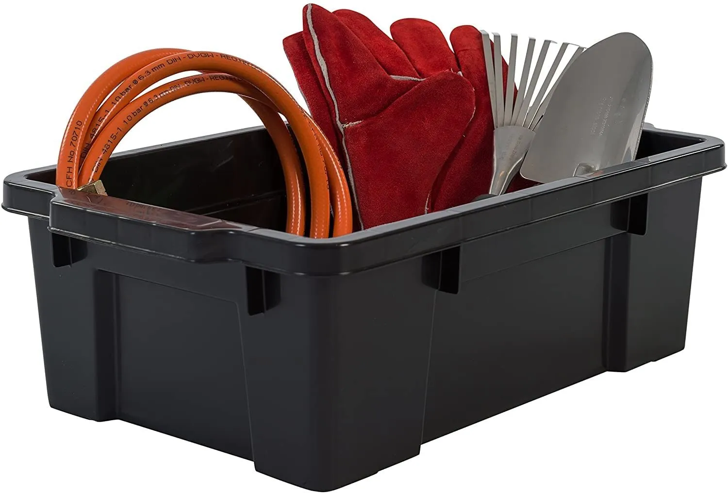 Iris Ohyama SK-130 Aufbewahrungsbox 12,5L 3er-Set schwarz