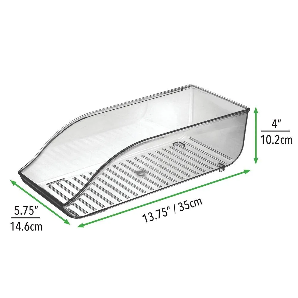 mDesign Dosenhalter Kühlschrank Organizer 9 Dosen rauchgrau