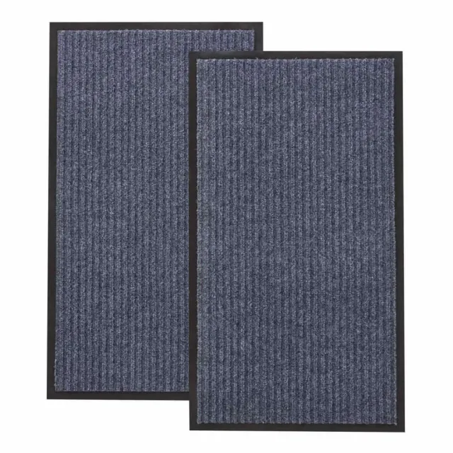 Lifewit Fußmatte Innen 43x76 cm Grau Rutschfest