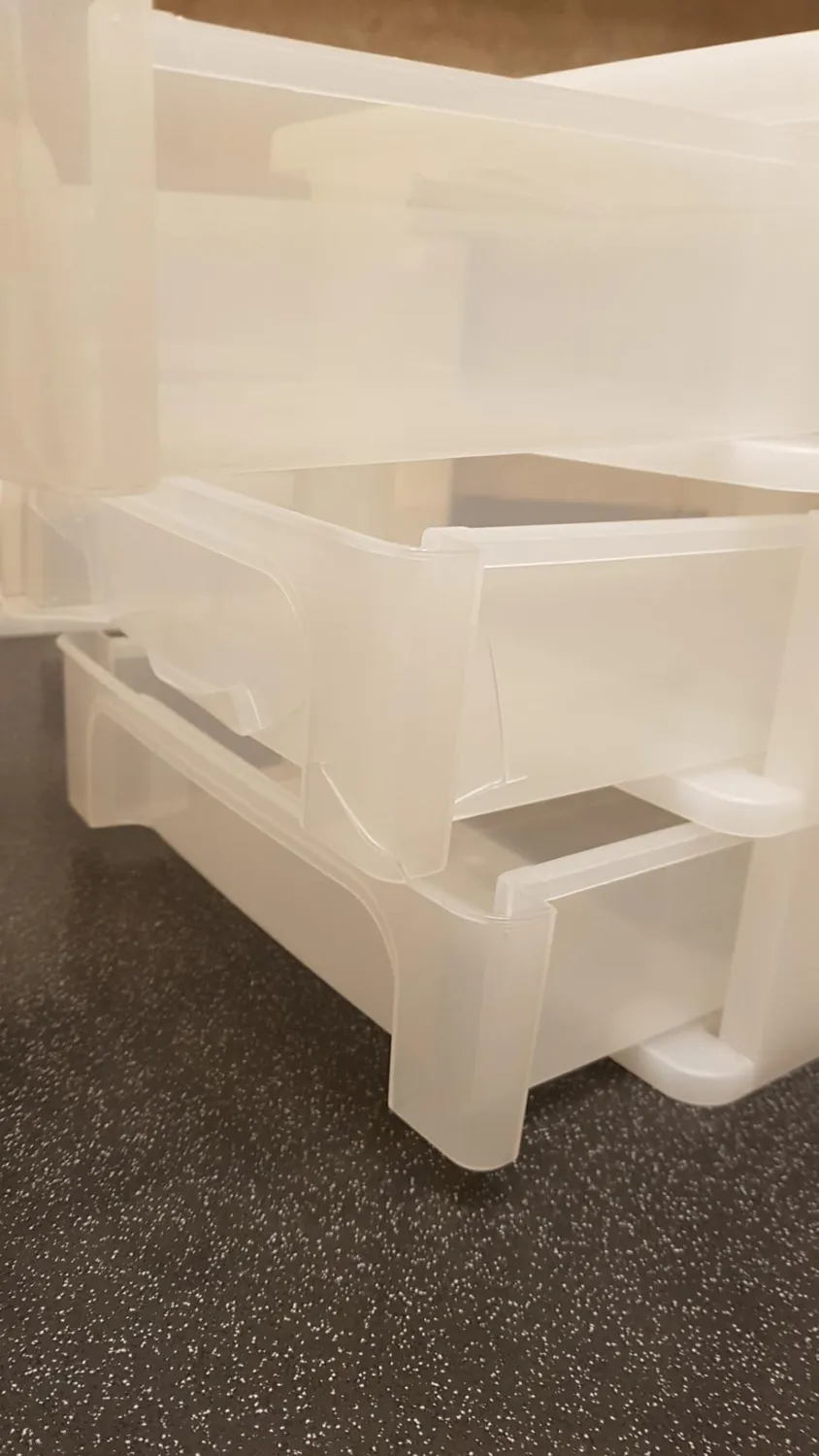 Iris Ohyama Organizer Chest OCH-2030 Schubladenbox transparent 3x4L