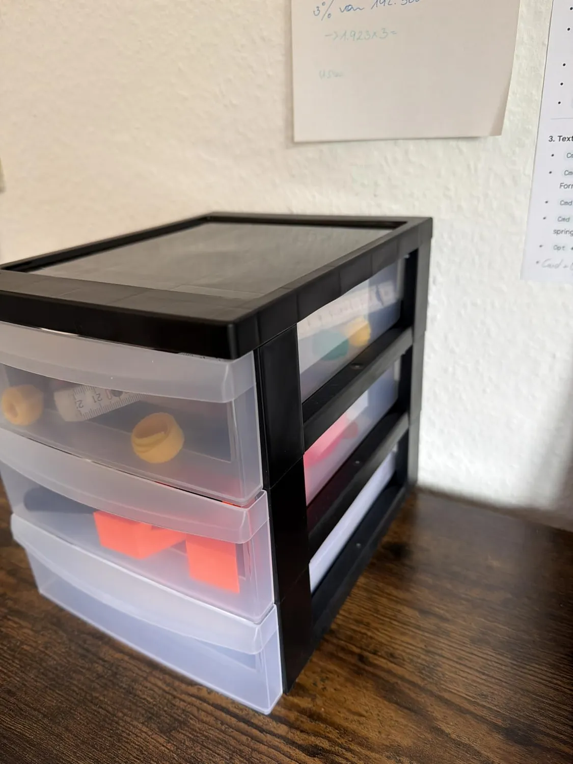 Iris Ohyama Organizer Chest OCH-2021 Schubladenbox Schwarz Mix A4
