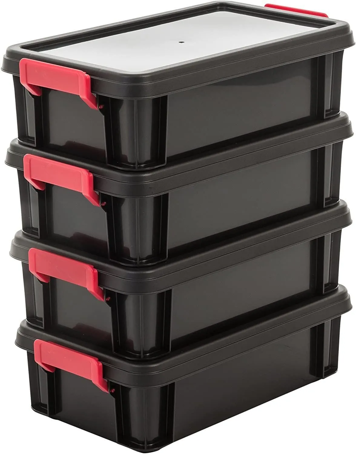 Iris Ohyama MBX-38 Aufbewahrungsbox 38L schwarz mit Deckel