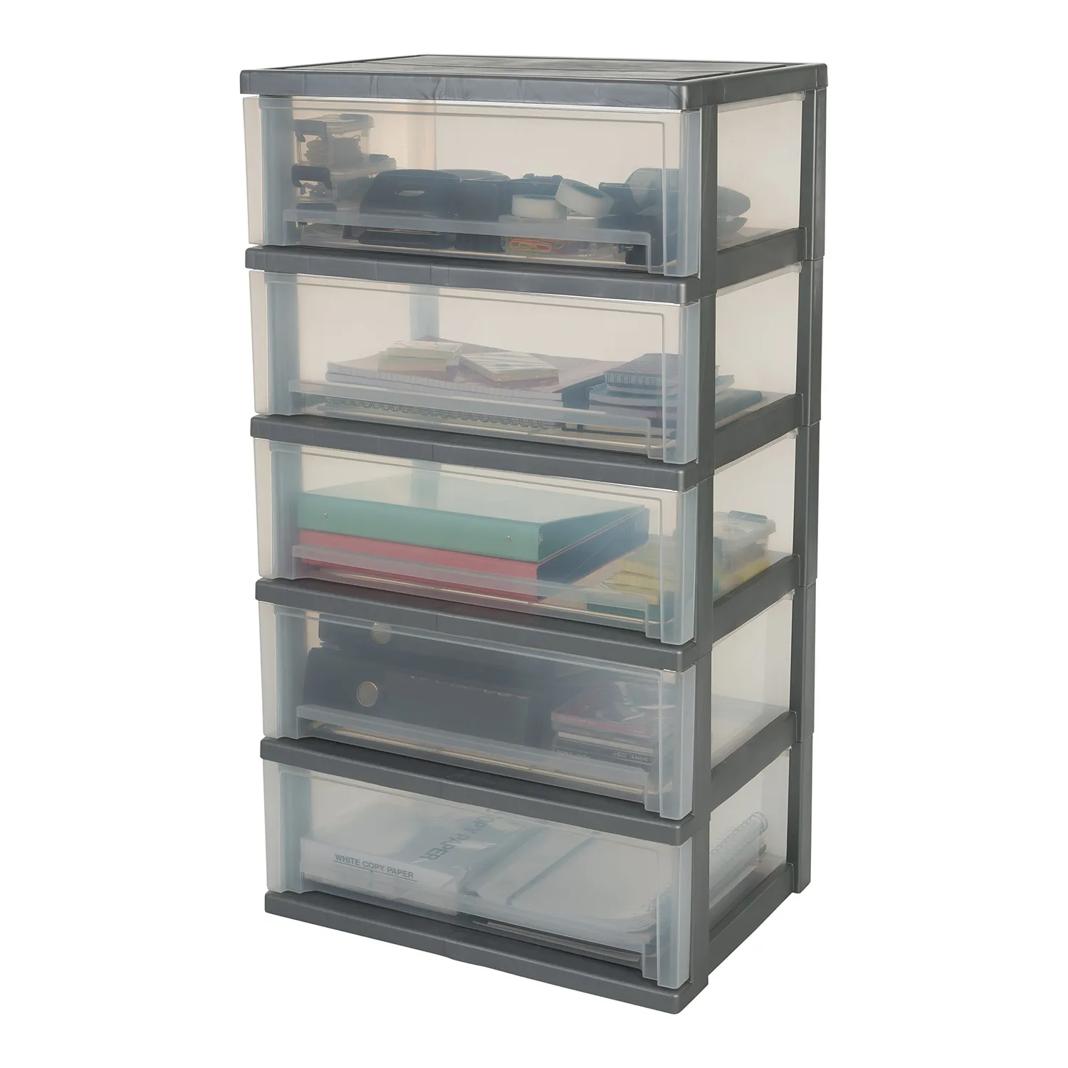 Iris Ohyama SWC-505 Rollkommode 5 Schubladen silber 30L