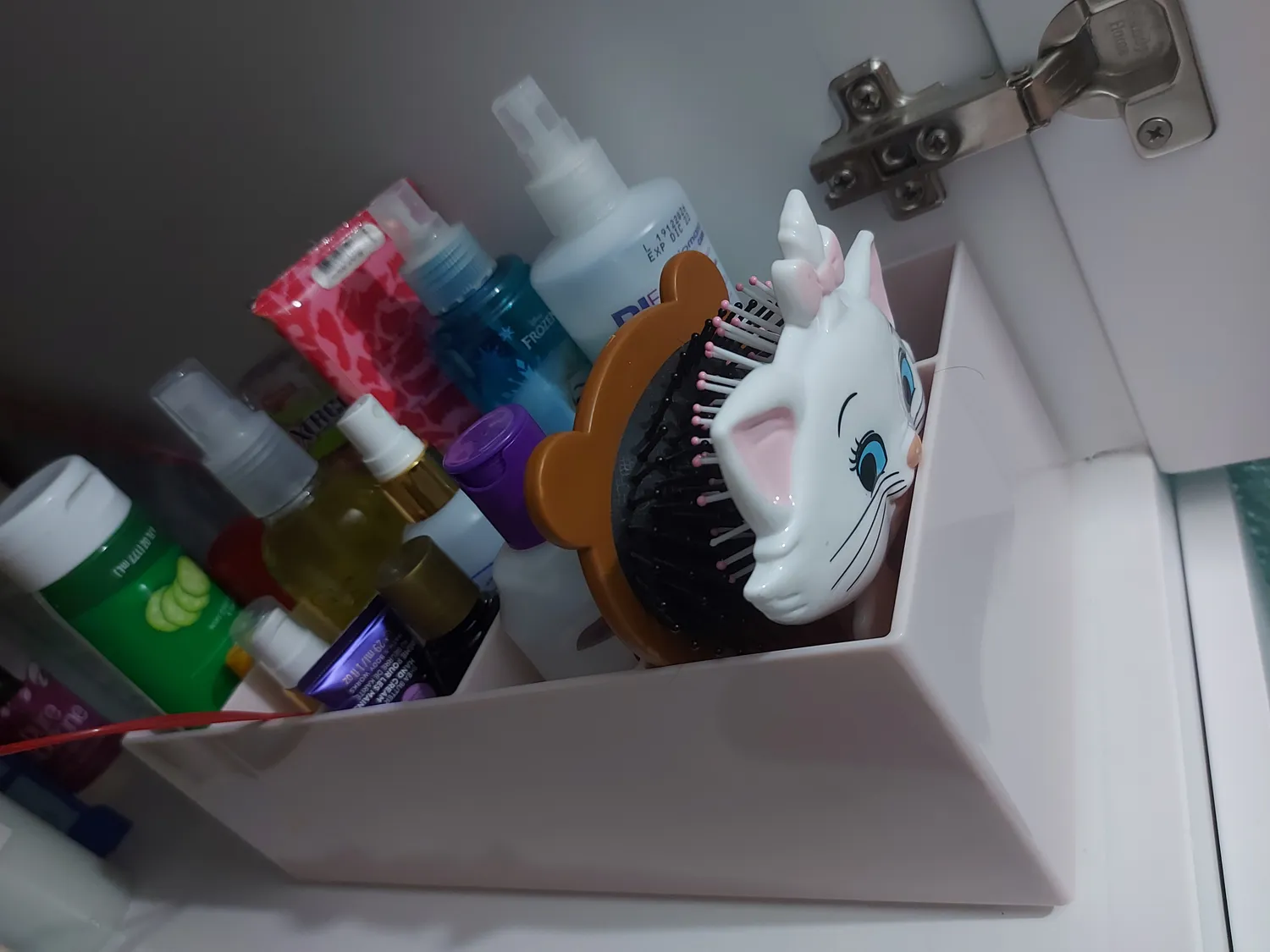 mDesign Schminkaufbewahrung 6 Fächer Kosmetik Organizer Grau