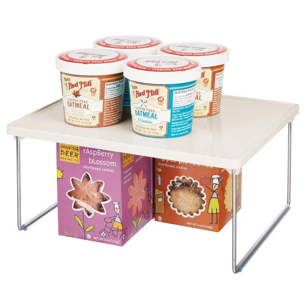 mDesign Schrankregal 2er-Set creme 2 Etagen