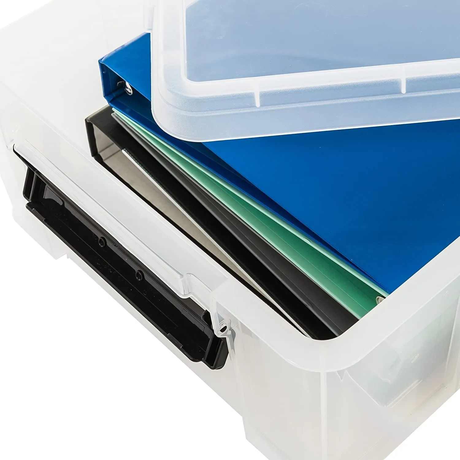 Iris Ohyama MBX-18 Aufbewahrungsbox 18L transparent mit Deckel