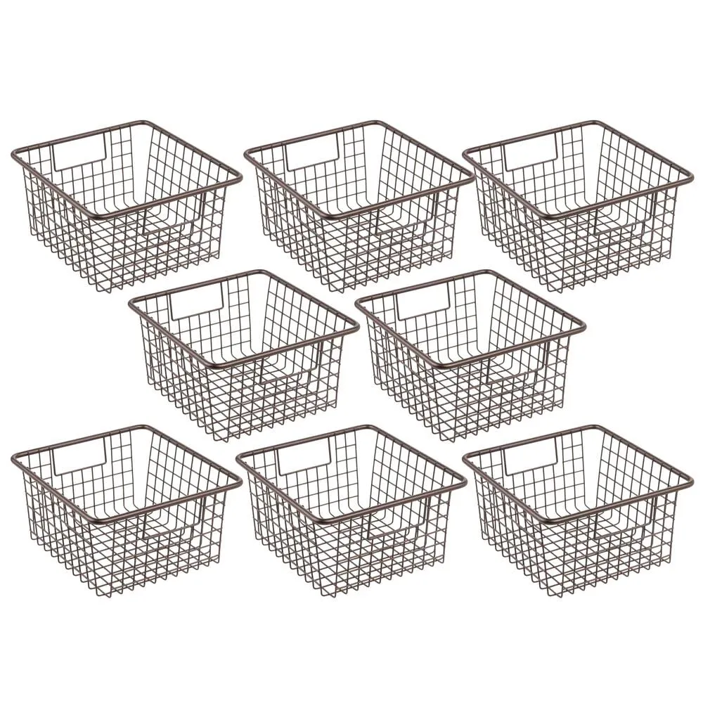 M Design Organizer Gitterbox 8er-Set bronzefarben Metall