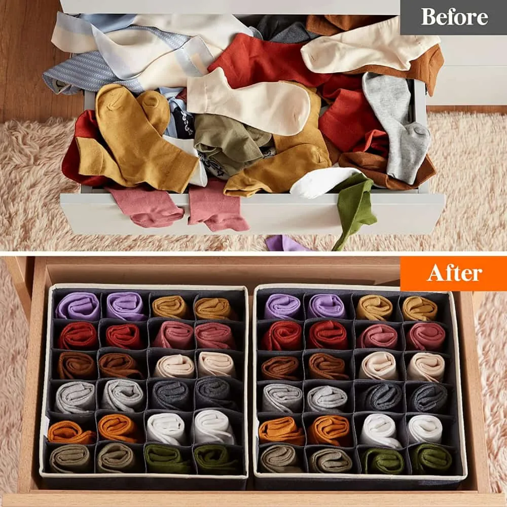 Lifewit Unterwäsche Organizer Stoffboxen Socken