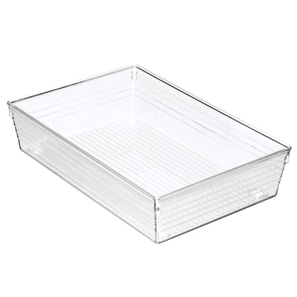 mDesign Schubladenkasten Besteckeinsatz transparent