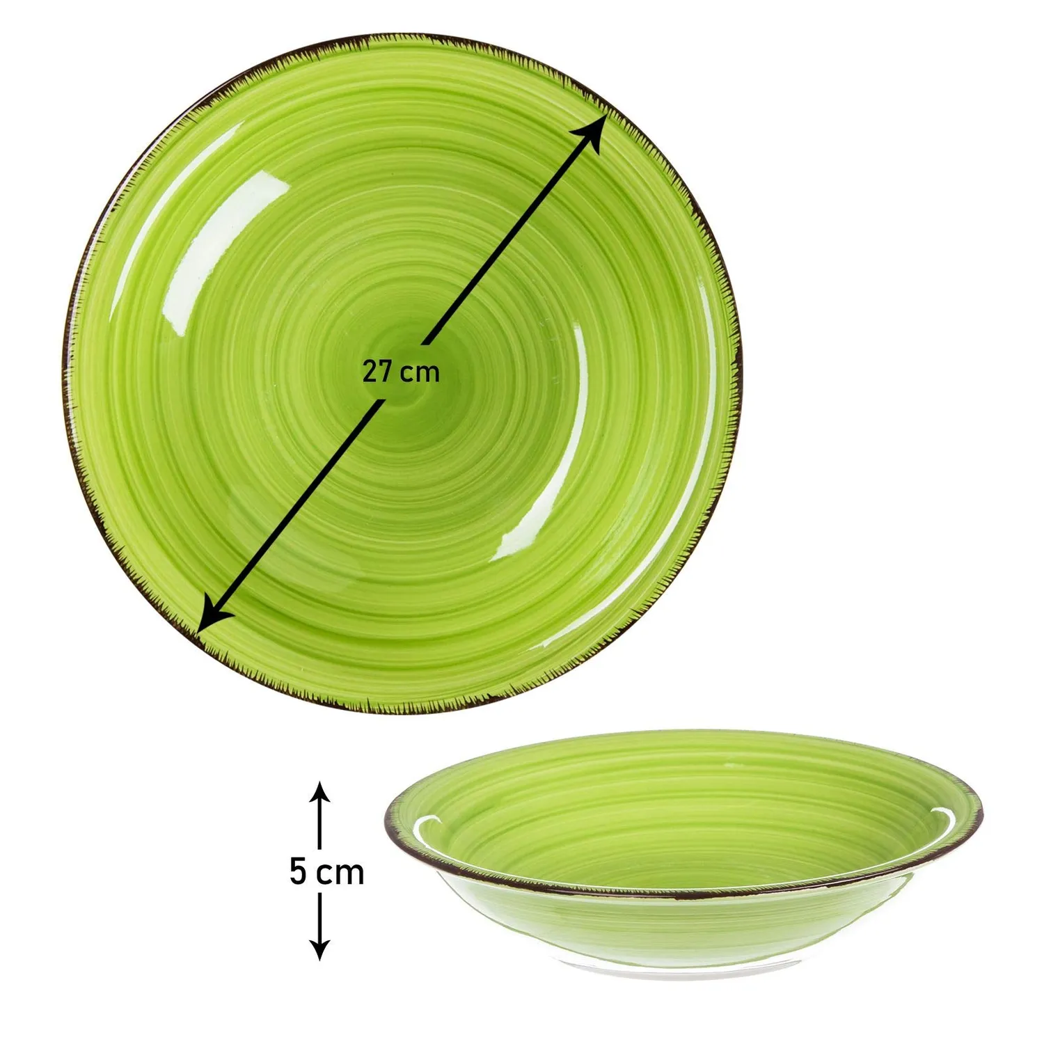 astor24 PREMIUM Geschirr Set 18-teilig Keramik Bunt