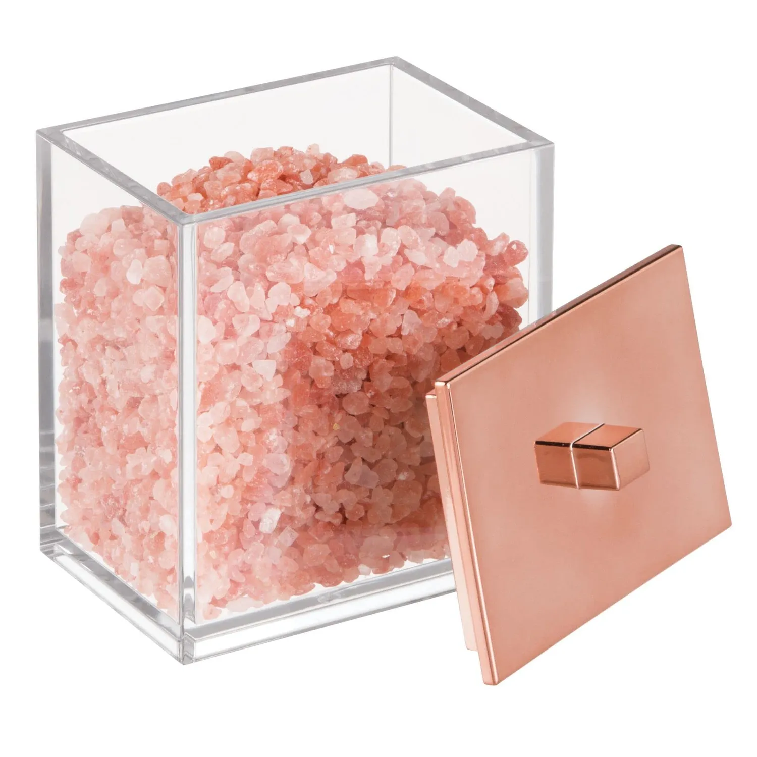 mDesign 8710 Wattepadspender 2er-Set roségold