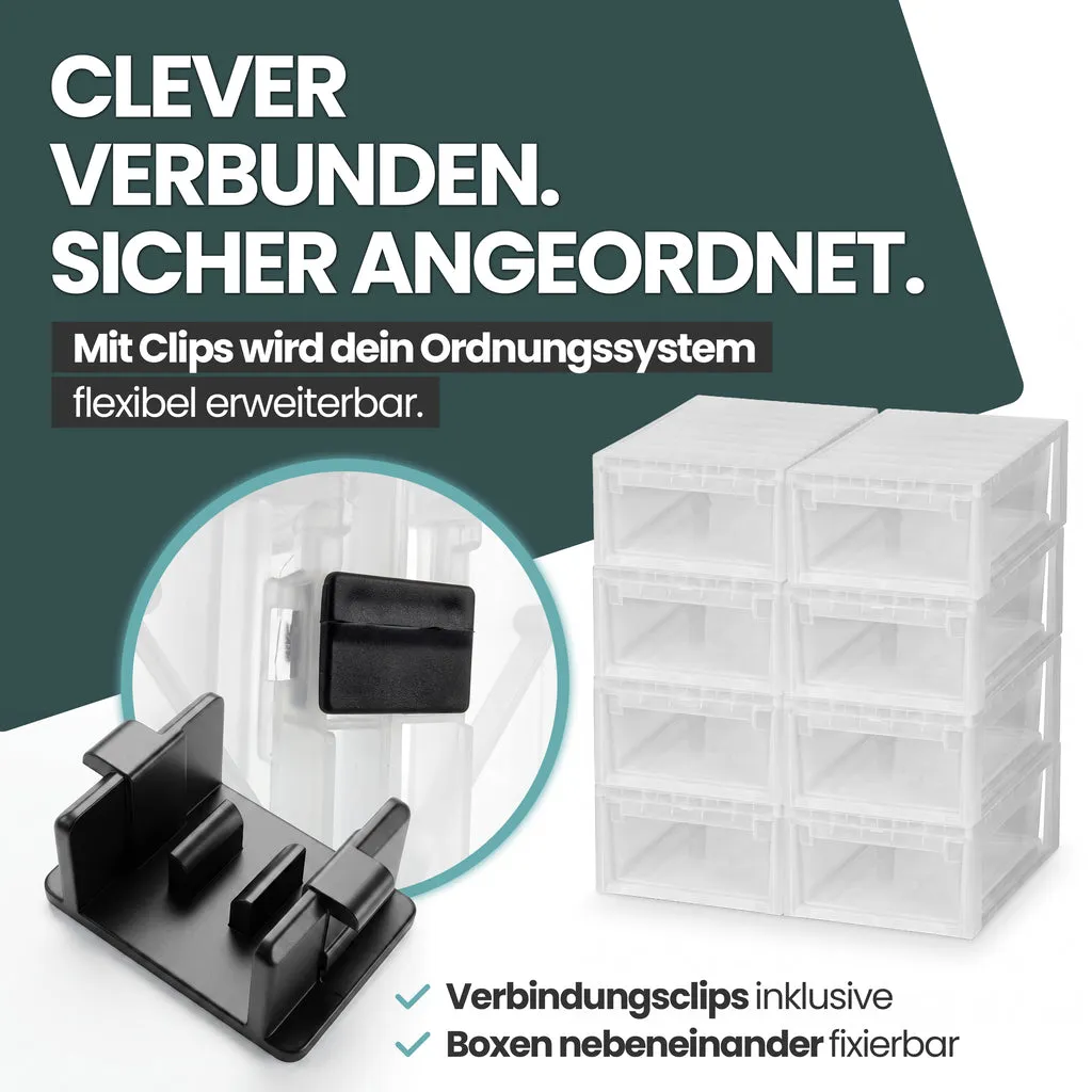 Kreher Schubladenbox M Aufbewahrungsbox 12L transparent