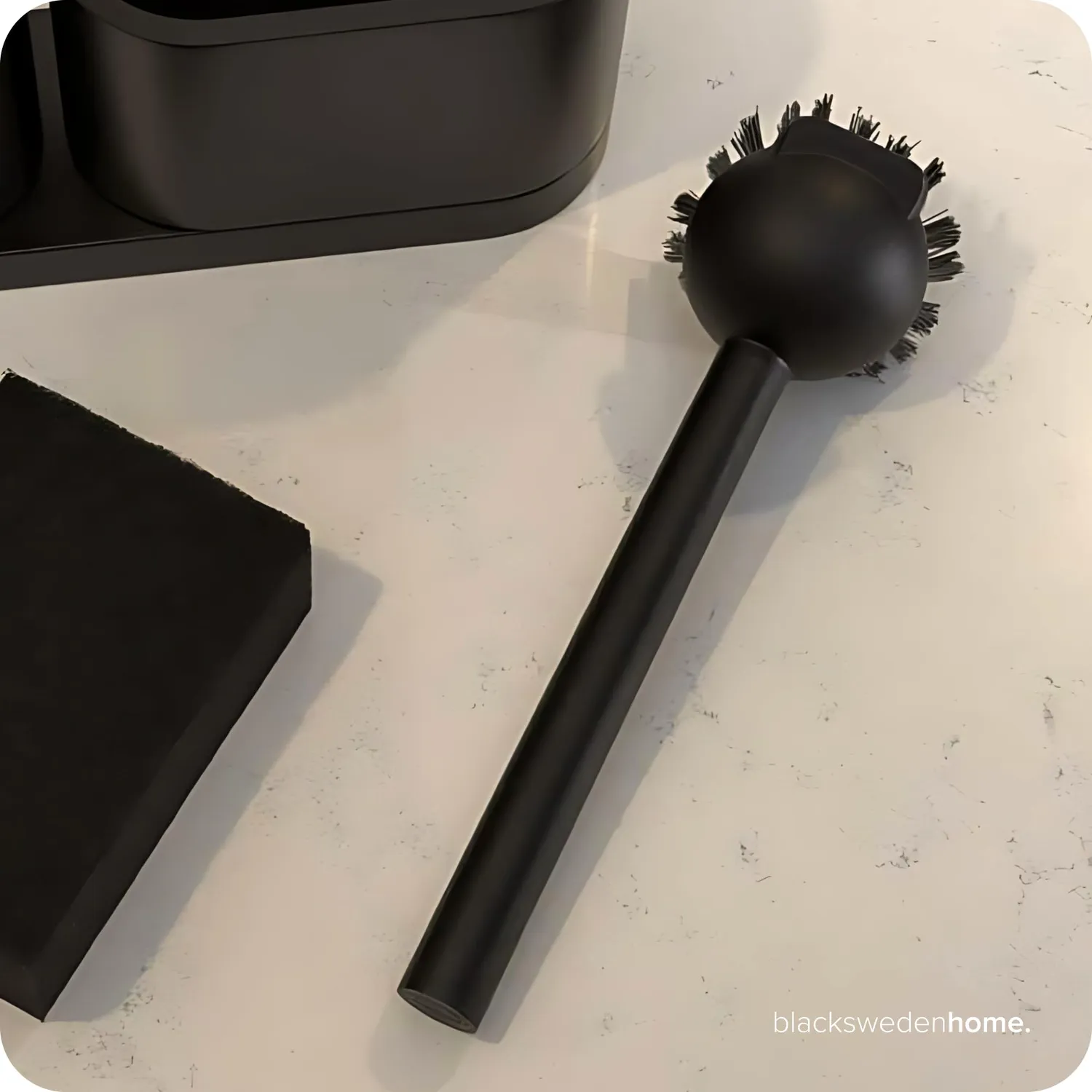 blackswedenhome Spülbürste Geschirrbürste schwarz 2 Stück hart