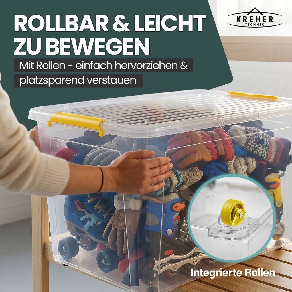 Kreher Simple Store Aufbewahrungsbox 145L transparent