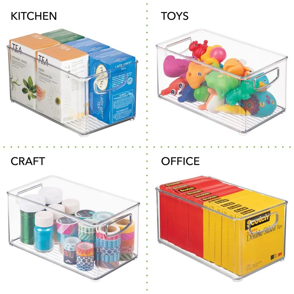 mDesign Schreibtisch Organizer transparent 2er-Set