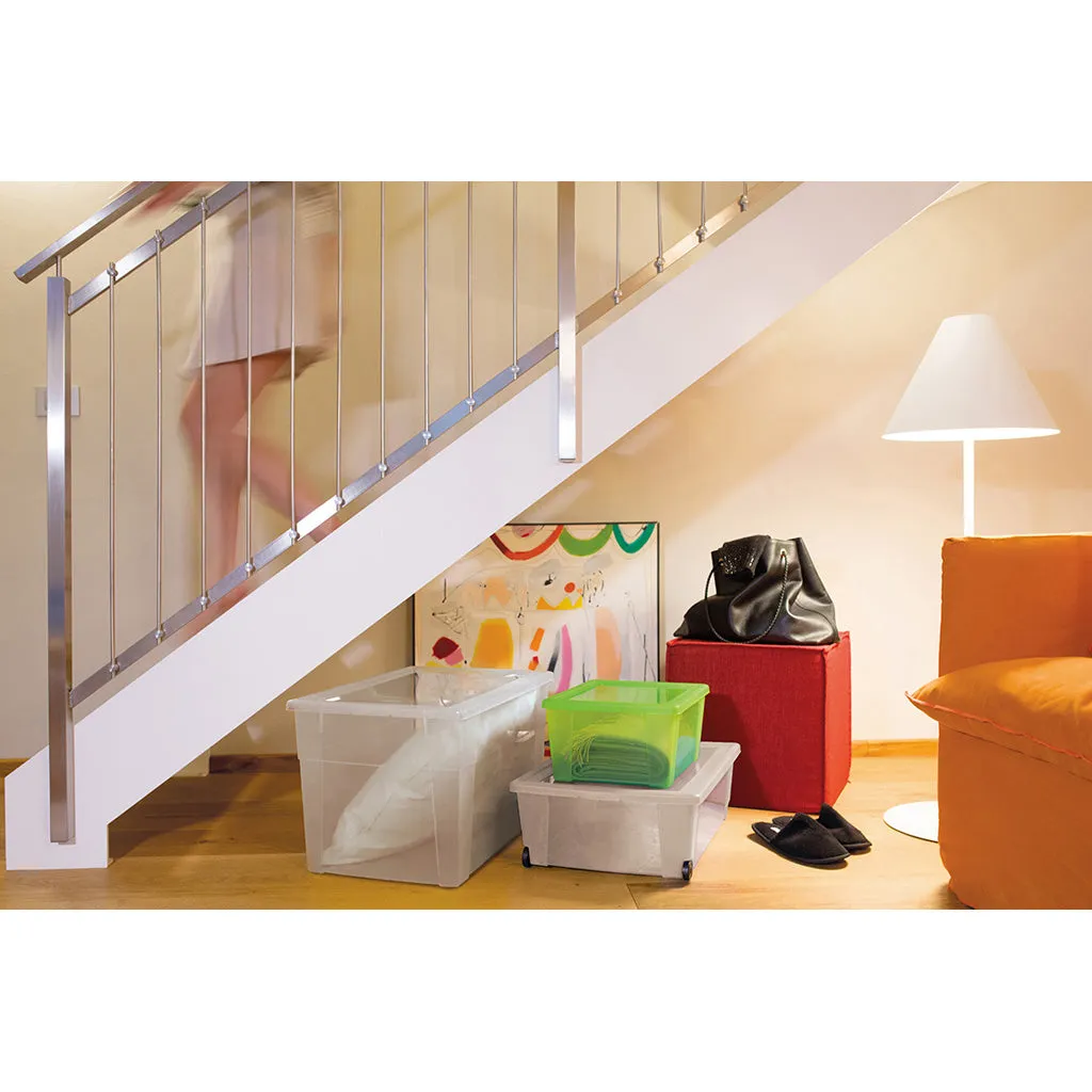 Kreher Visualbox Aufbewahrungsbox Transparent 2er Set Größe L