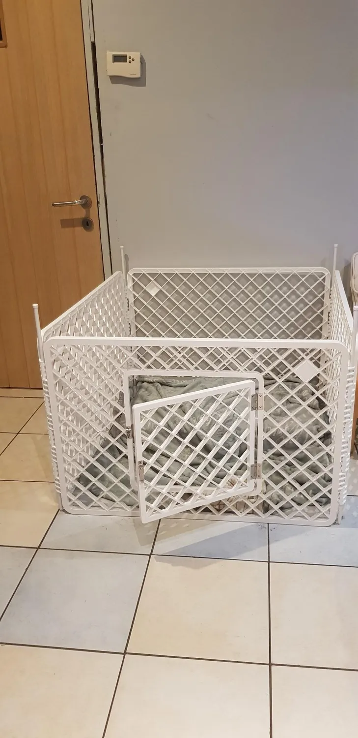 Iris Ohyama H-604 Freilaufgehege weiß 4 Paneele 90x90x60