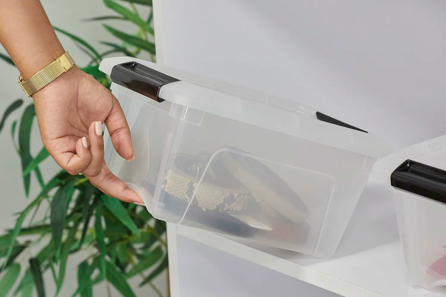 Iris Ohyama DDNTB-5 Aufbewahrungsbox 5L 6er transparent stapelbar