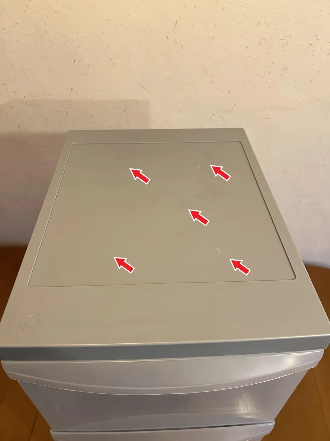 Iris Ohyama A4 Drawer DC-303 Rollcontainer Grau 3x15L