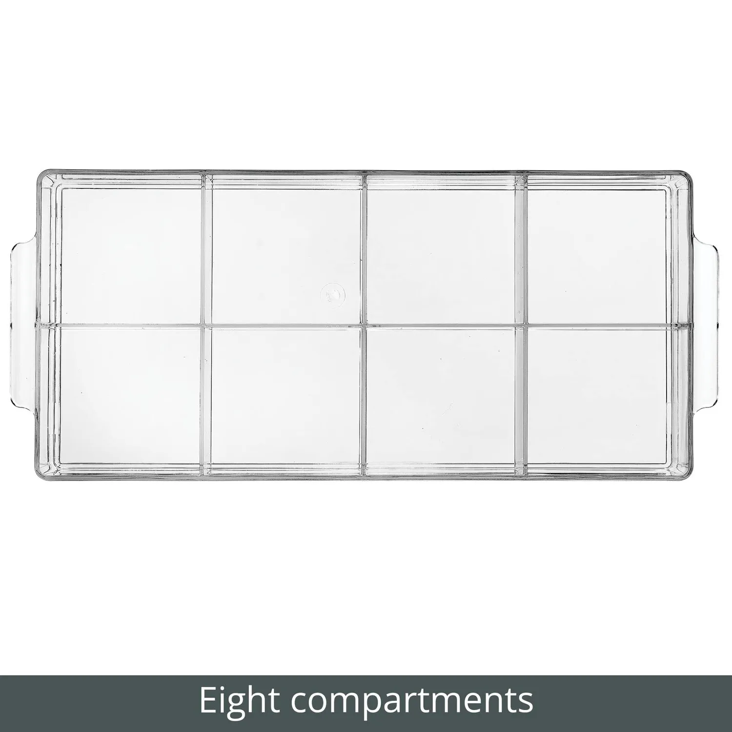 mDesign Kosmetik Organizer Box 8 Fächer durchsichtig