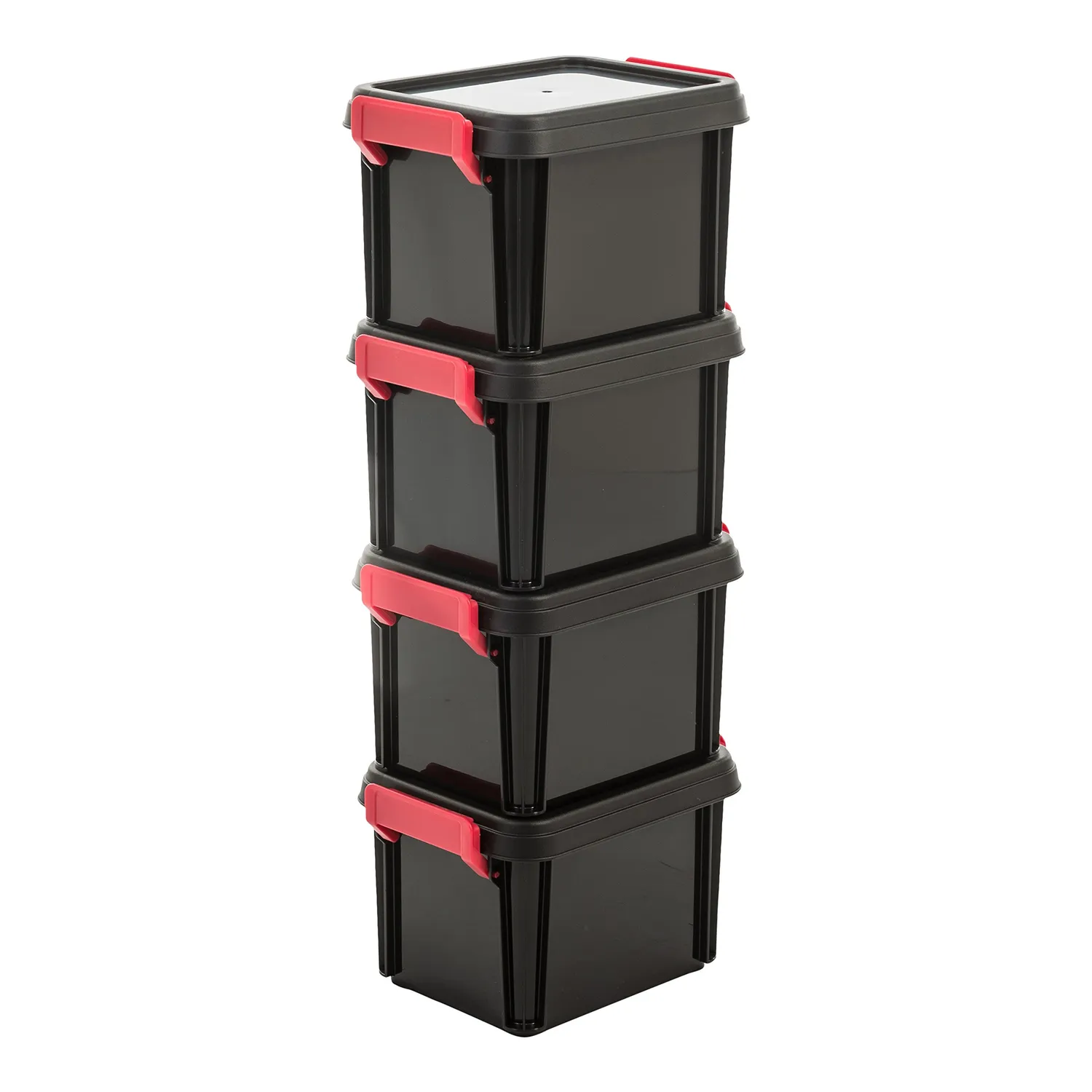 Iris Ohyama MBX-38 Aufbewahrungsbox 38L schwarz mit Deckel