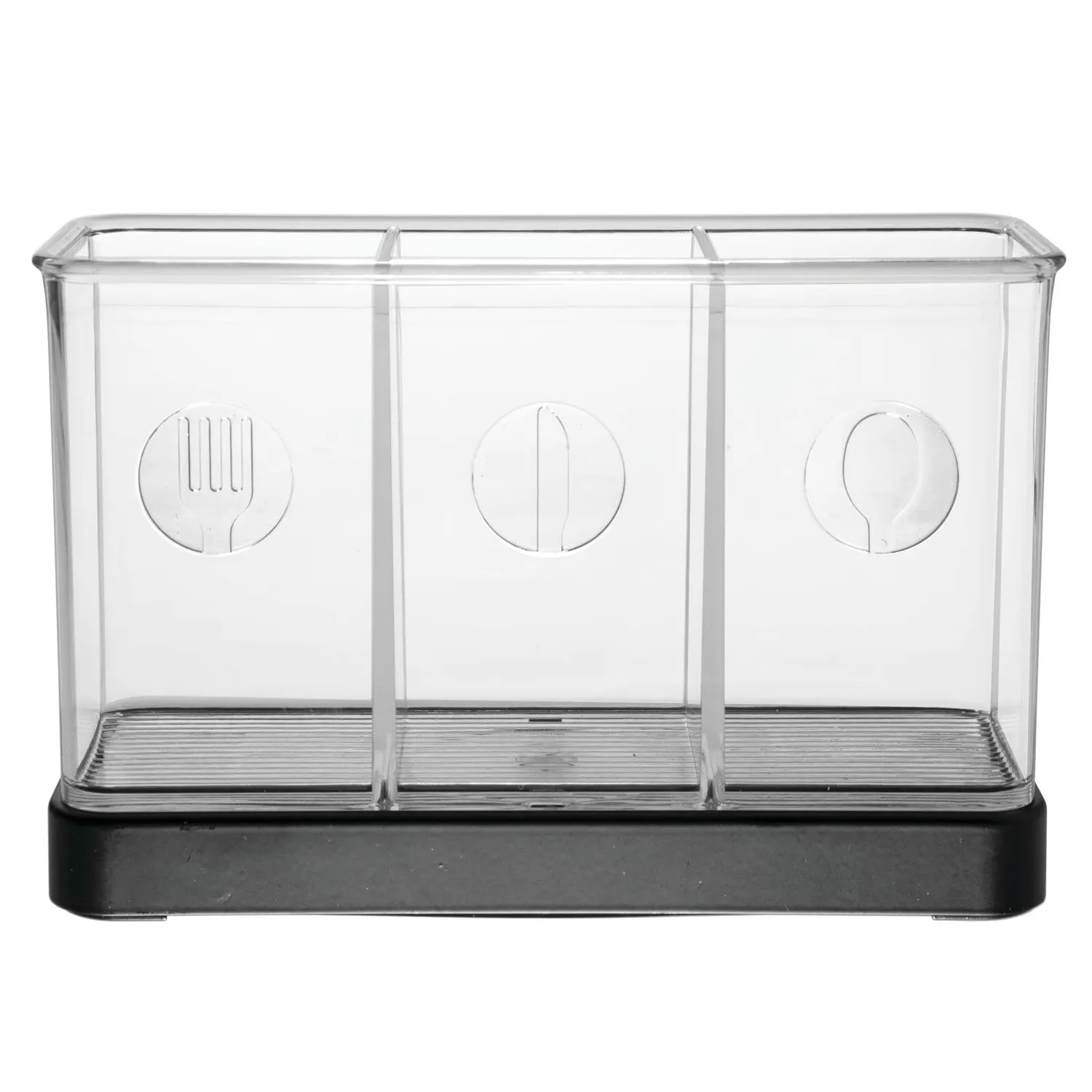 mDesign Besteckkorb stehend 2er-Set mattschwarz 19 cm