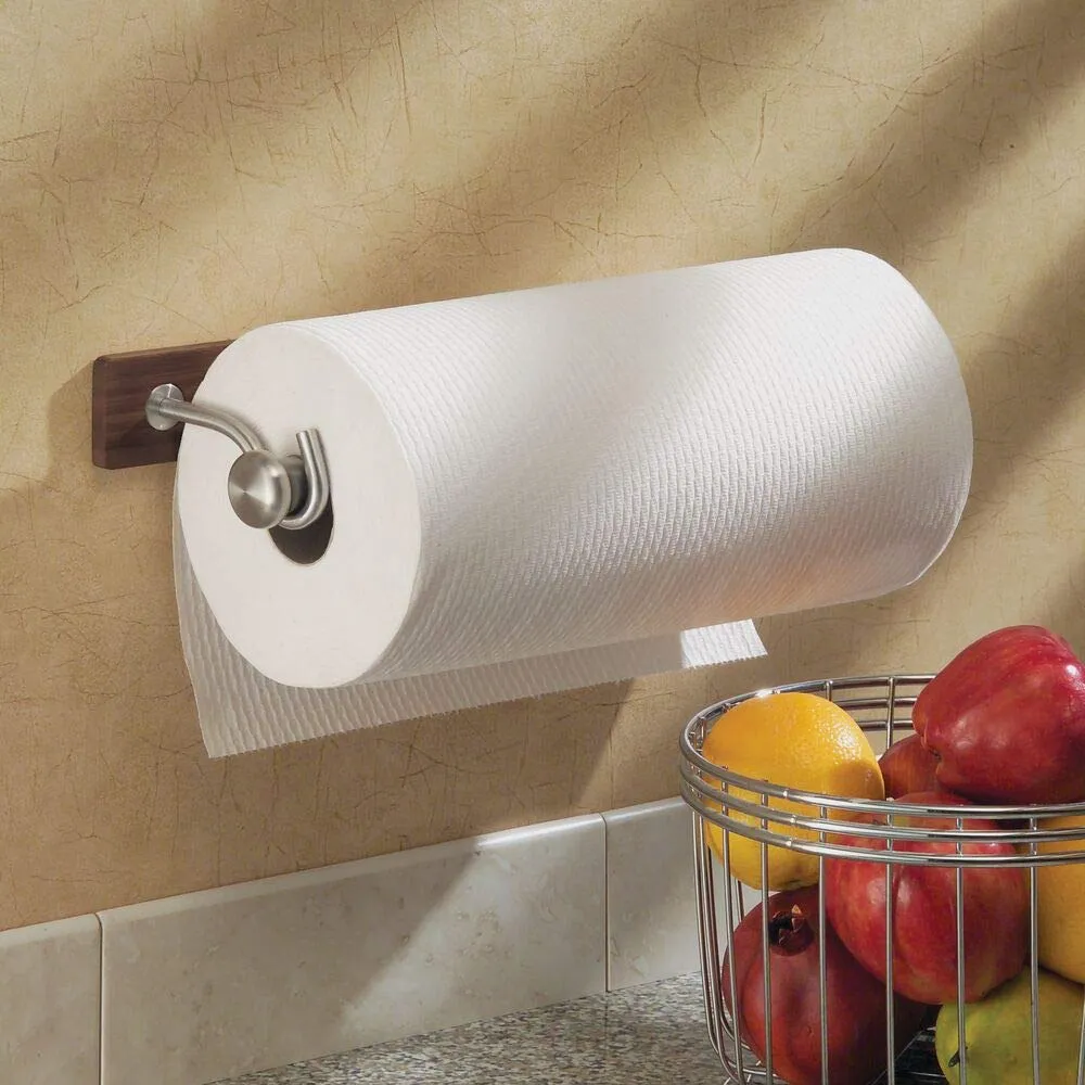 mDesign Küchenrollenhalter Wand Bambus espresso