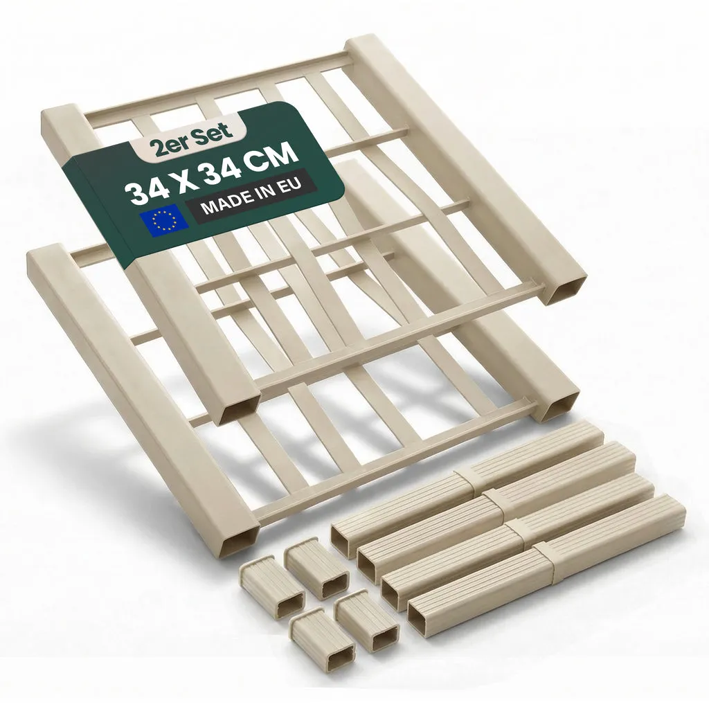 Kreher Ethica Spalierrückwand schmal 34x34 anthrazit 2er Set