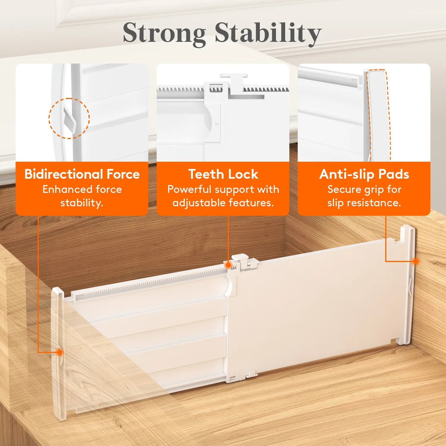 Lifewit Schubladentrenner 9er-Pack 15,3cm verstellbar