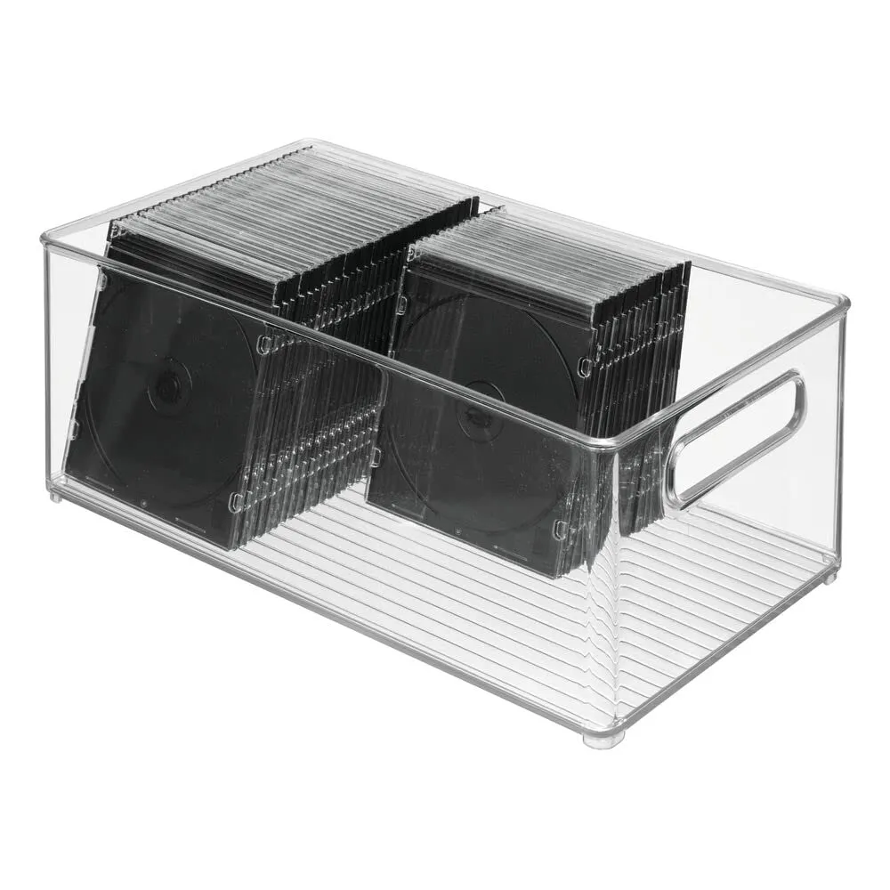 mDesign Büro Organizer Transparent 2er-Set 20,6x37,1cm