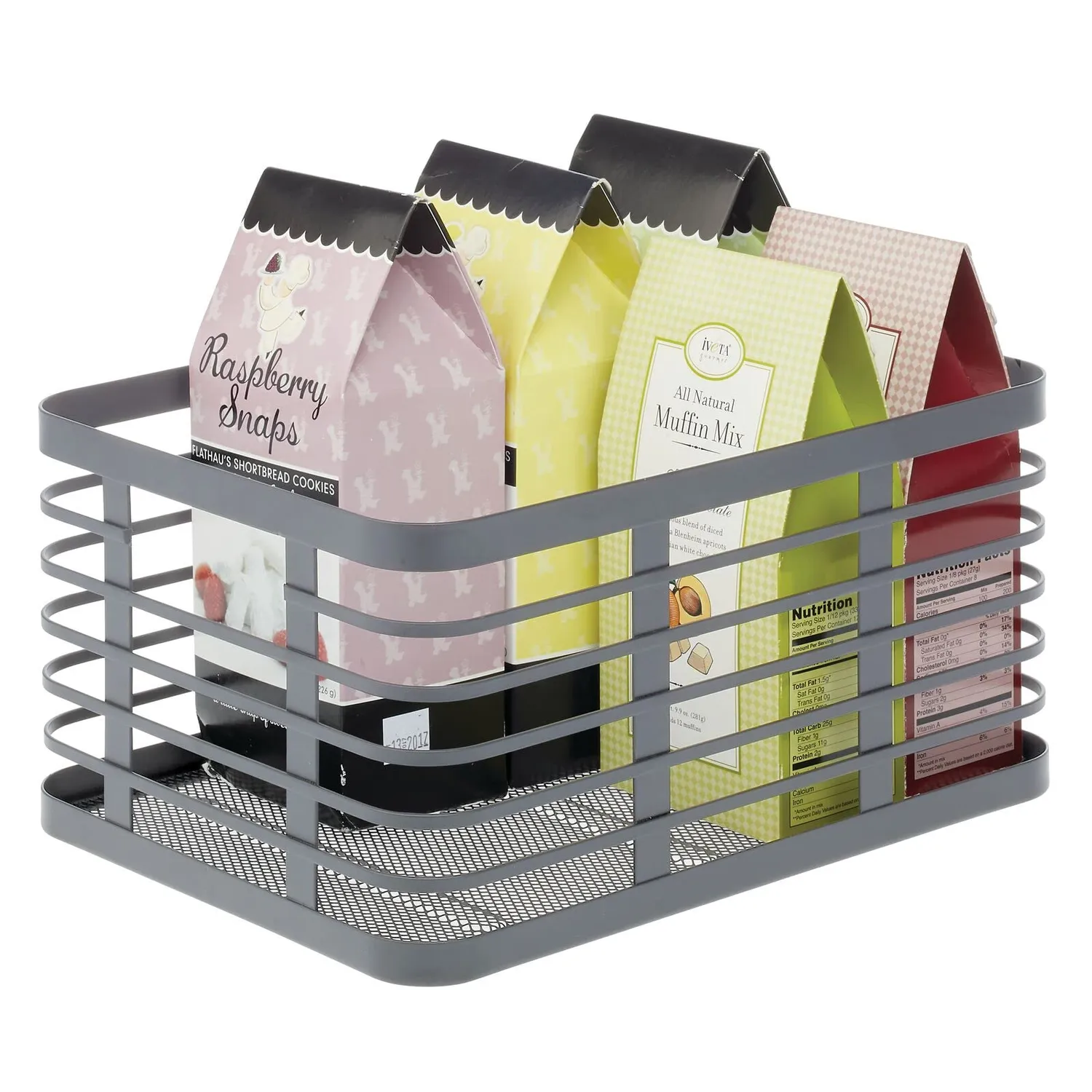 mDesign Allzweckkorb Drahtkorb Metall grau 22,9 x 30,5 cm
