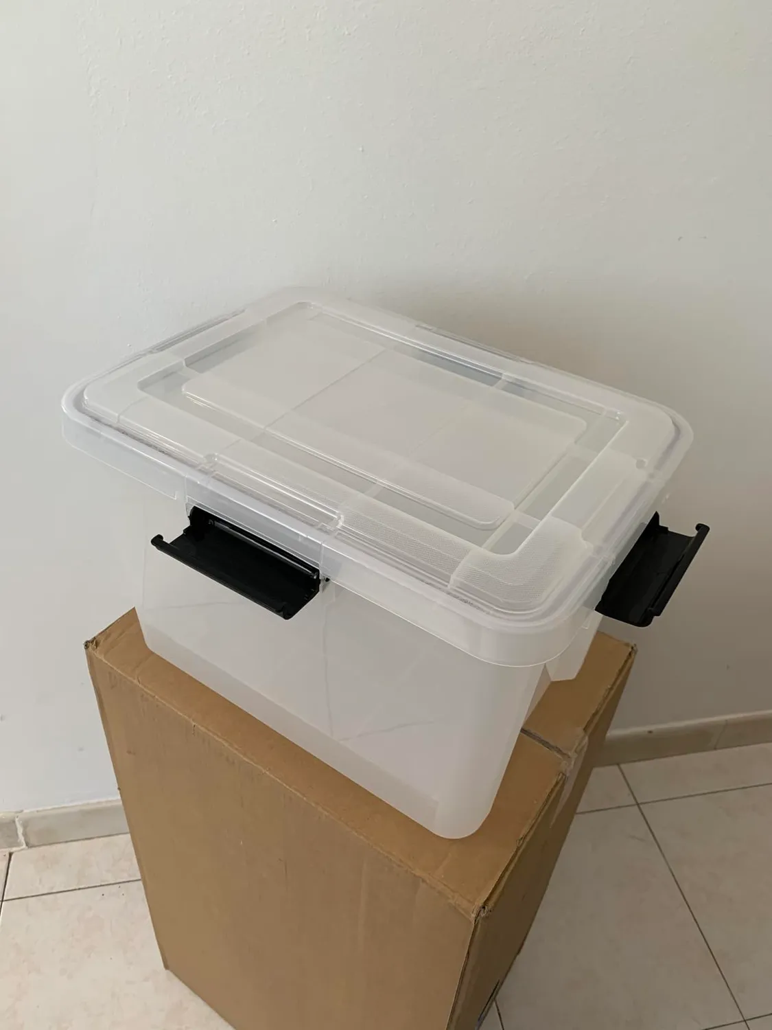 Iris Ohyama AT-L Aufbewahrungsboxen 50L 2er-Set Schwarz