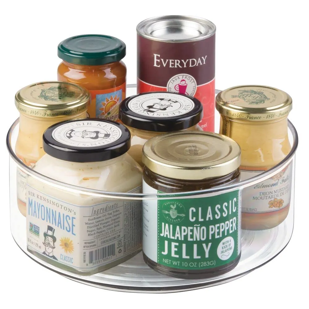 M Design Lazy Susan Gewürzregal Drehteller transparent Kunststoff